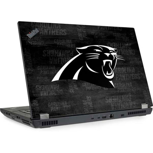 NFL Carolina Panthers Black & White Lenovo ThinkPad Skin
