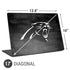NFL Carolina Panthers Black & White Universal Laptop 17in (13.8 x 10in) Skin