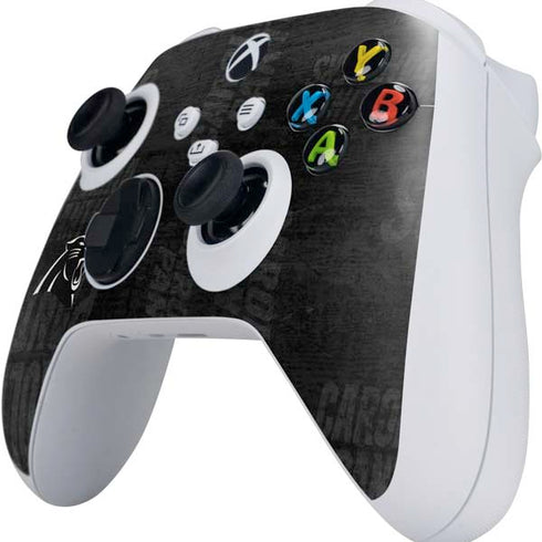 NFL Carolina Panthers Black & White Xbox Series S Controller Skin
