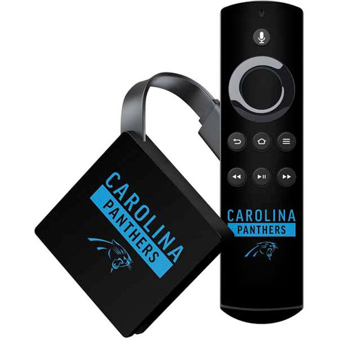 NFL Carolina Panthers Black Performance Series Amazon Fire TV Skin