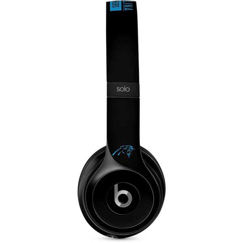 NFL Carolina Panthers Black Performance Series Beats Solo 2 Wired Skin