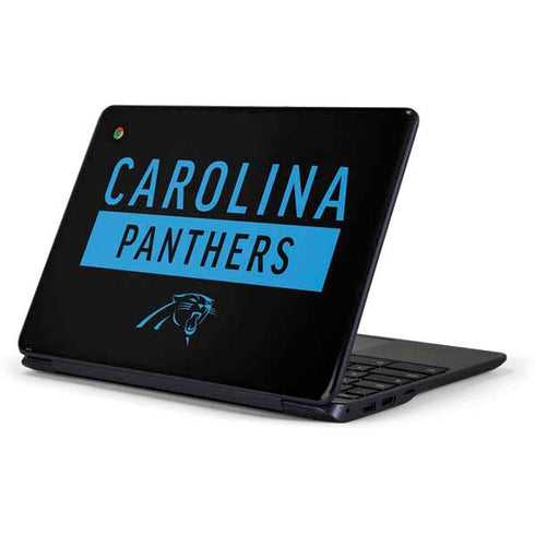 NFL Carolina Panthers Black Performance Series Samsung Chromebook Skin