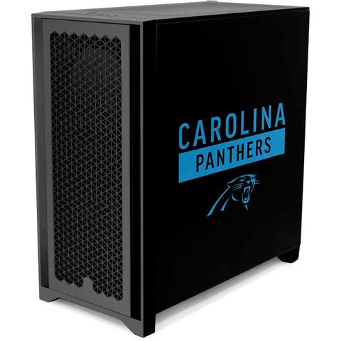 NFL Carolina Panthers Black Performance Series Corsair 4000D Tempered Glass Mid-Tower ATX Case Skin