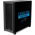 NFL Carolina Panthers Black Performance Series Corsair 4000D Tempered Glass Mid-Tower ATX Case Skin