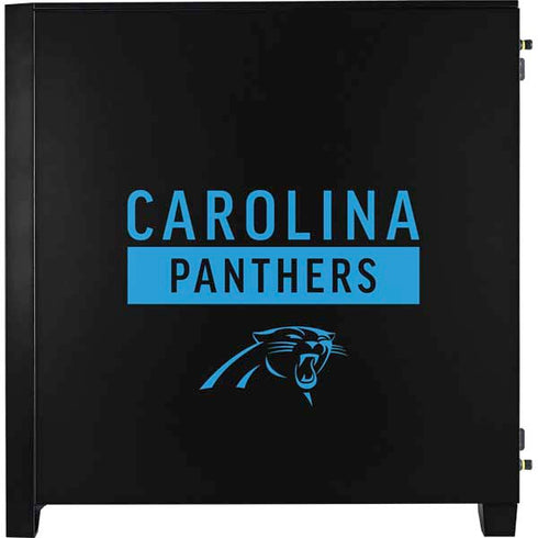 NFL Carolina Panthers Black Performance Series Corsair 4000D Tempered Glass Mid-Tower ATX Case Skin