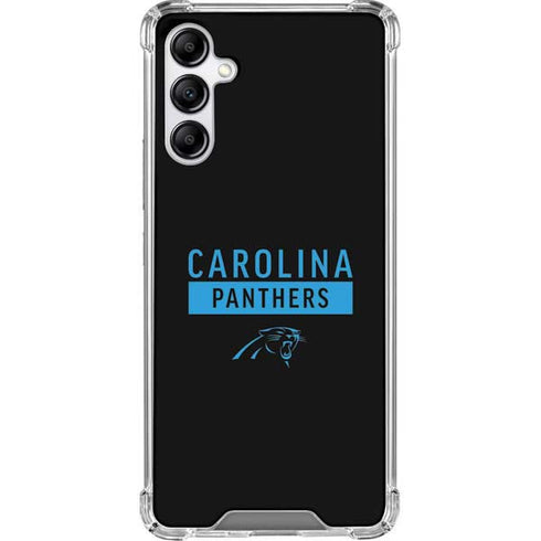 NFL Carolina Panthers Black Performance Series Galaxy A14 5G Clear Case