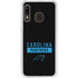 NFL Carolina Panthers Black Performance Series Galaxy A20 Clear Case