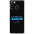NFL Carolina Panthers Black Performance Series Galaxy A21 Clear Case