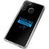 NFL Carolina Panthers Black Performance Series Galaxy A21 Clear Case