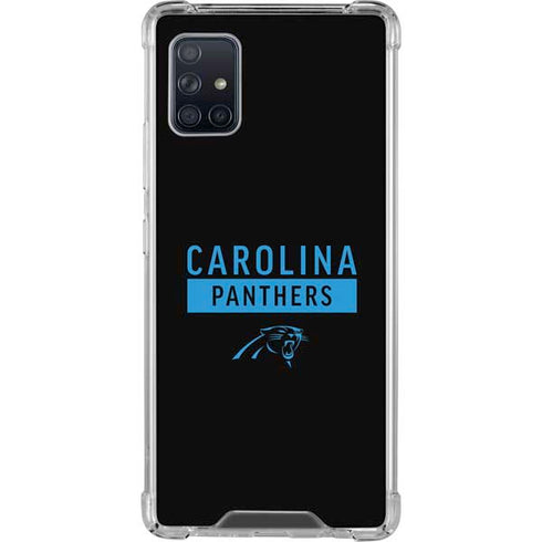 NFL Carolina Panthers Black Performance Series Galaxy A51 5G Clear Case