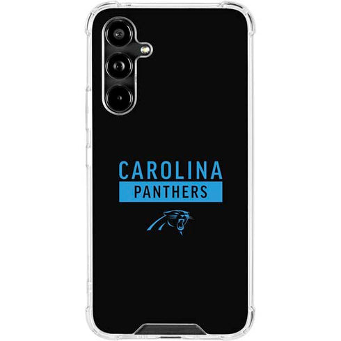 NFL Carolina Panthers Black Performance Series Galaxy A54 5G Clear Case