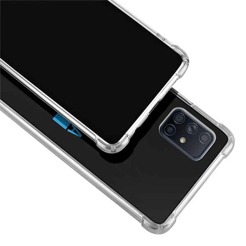 NFL Carolina Panthers Black Performance Series Galaxy A71 5G Clear Case