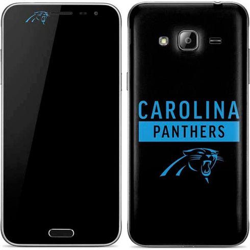 NFL Carolina Panthers Black Performance Series Galaxy J3 Skin