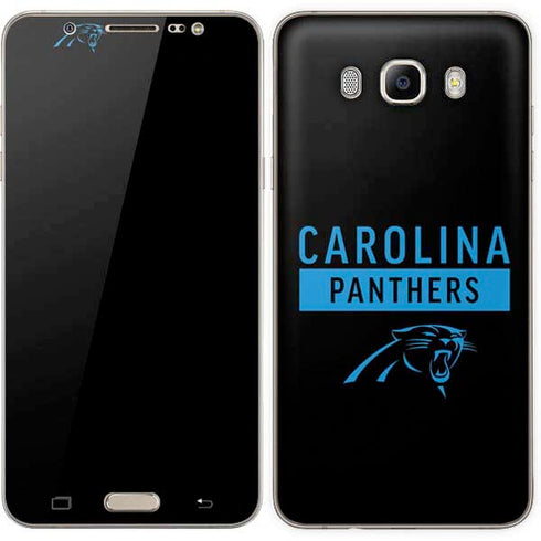 NFL Carolina Panthers Black Performance Series Galaxy J7 Skin