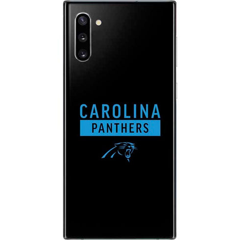 NFL Carolina Panthers Black Performance Series Galaxy Note 10 Skin