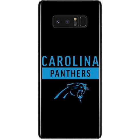 NFL Carolina Panthers Black Performance Series Galaxy Note 8 Skin