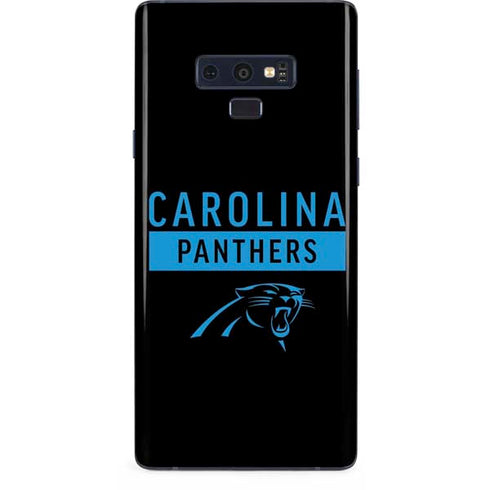 NFL Carolina Panthers Black Performance Series Galaxy Note 9 Skin