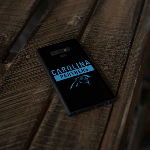 NFL Carolina Panthers Black Performance Series Galaxy Note 9 Skin