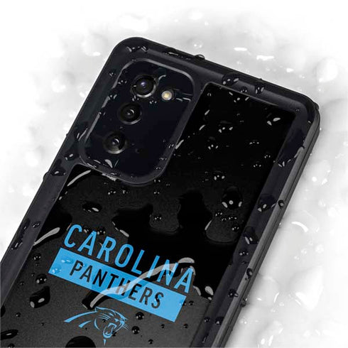 NFL Carolina Panthers Black Performance Series Galaxy Note20 5G Waterproof Case