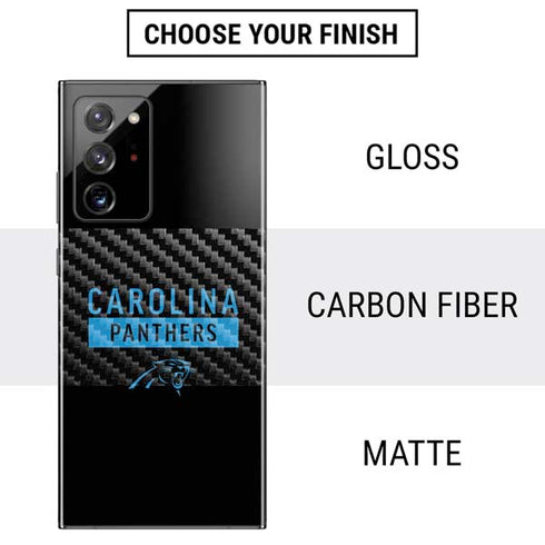 NFL Carolina Panthers Black Performance Series Galaxy Note20 Ultra 5G Skin