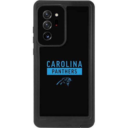 NFL Carolina Panthers Black Performance Series Galaxy Note20 Ultra 5G Waterproof Case