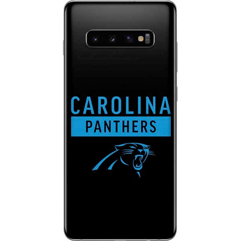 NFL Carolina Panthers Black Performance Series Galaxy S10 Plus Skin
