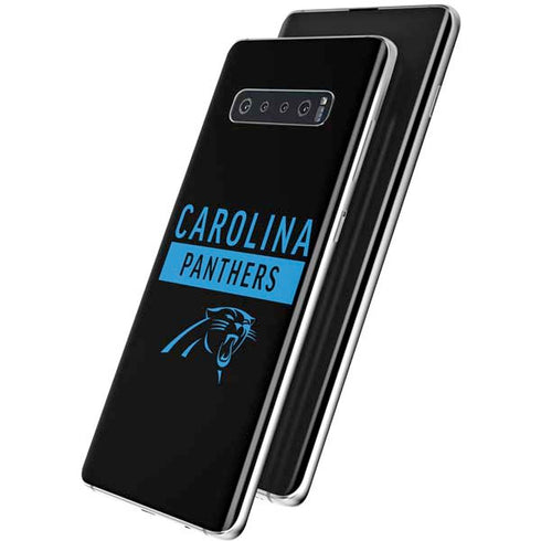 NFL Carolina Panthers Black Performance Series Galaxy S10 Plus Skin