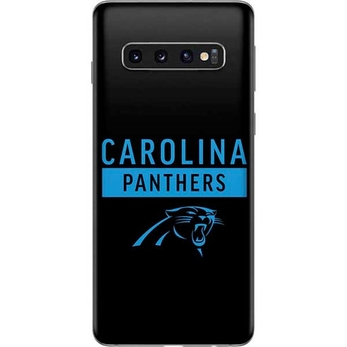NFL Carolina Panthers Black Performance Series Galaxy S10 Skin