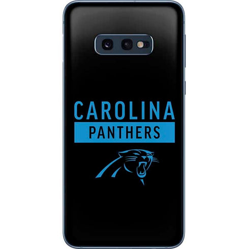 NFL Carolina Panthers Black Performance Series Galaxy S10e Skin