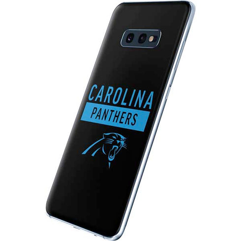 NFL Carolina Panthers Black Performance Series Galaxy S10e Skin