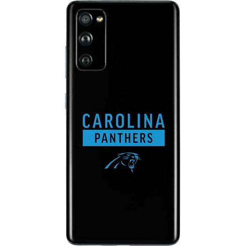 NFL Carolina Panthers Black Performance Series Galaxy S20 Fan Edition Skin