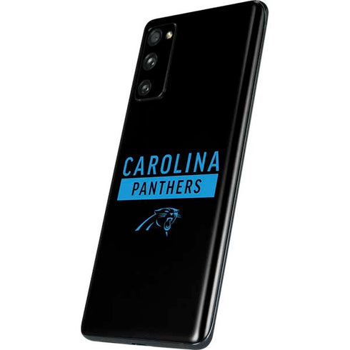 NFL Carolina Panthers Black Performance Series Galaxy S20 Fan Edition Skin
