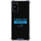 NFL Carolina Panthers Black Performance Series Galaxy S20 FE Clear Case