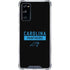NFL Carolina Panthers Black Performance Series Galaxy S20 FE Clear Case