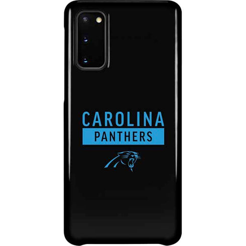 NFL Carolina Panthers Black Performance Series Galaxy S20 Lite Case