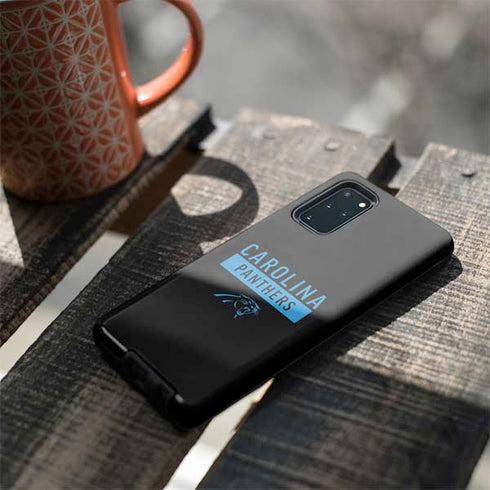 NFL Carolina Panthers Black Performance Series Galaxy S20 Plus Pro Case