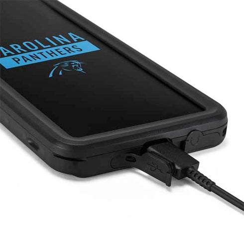 NFL Carolina Panthers Black Performance Series Galaxy S20 Plus Waterproof Case