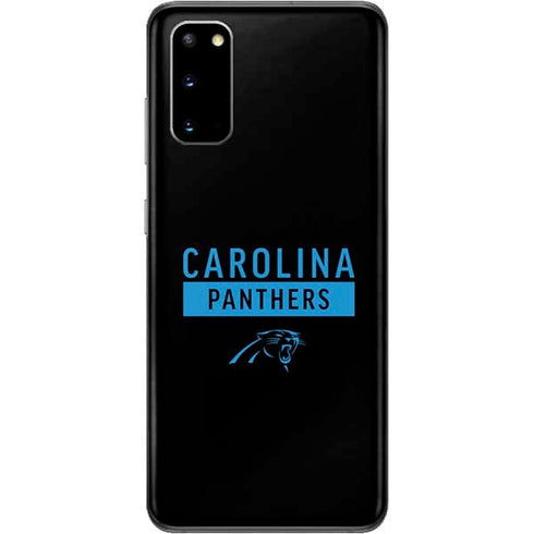 NFL Carolina Panthers Black Performance Series Galaxy S20 Skin