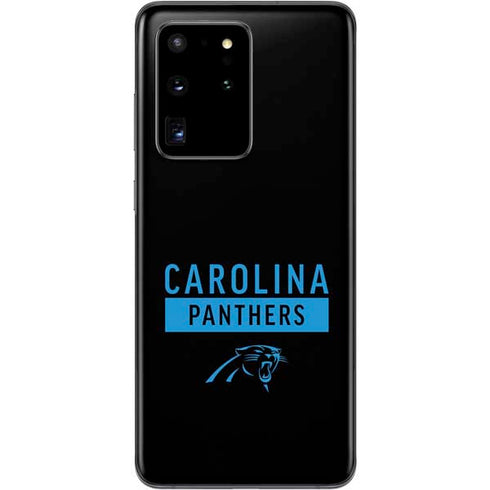 NFL Carolina Panthers Black Performance Series Galaxy S20 Ultra 5G Skin