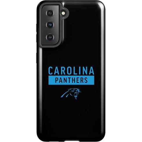NFL Carolina Panthers Black Performance Series Galaxy S21 5G Pro Case