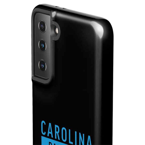 NFL Carolina Panthers Black Performance Series Galaxy S21 FE Pro Case
