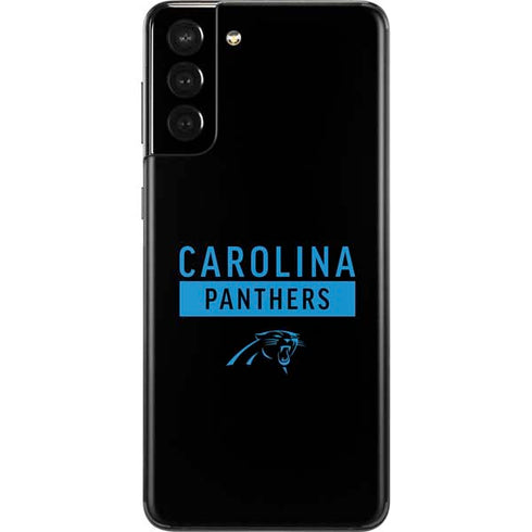 NFL Carolina Panthers Black Performance Series Galaxy S21 Plus 5G Skin