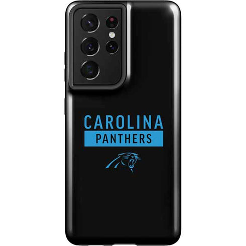 NFL Carolina Panthers Black Performance Series Galaxy S21 Ultra 5G Pro Case