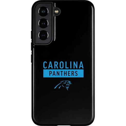 NFL Carolina Panthers Black Performance Series Galaxy S22 Pro Case