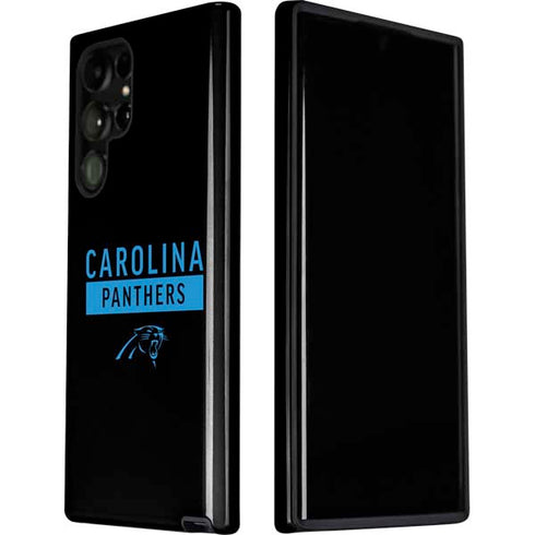 NFL Carolina Panthers Black Performance Series Galaxy S22 Ultra Pro Case