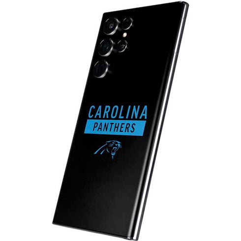 NFL Carolina Panthers Black Performance Series Galaxy S22 Ultra Skin