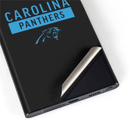 NFL Carolina Panthers Black Performance Series Galaxy S22 Ultra Skin