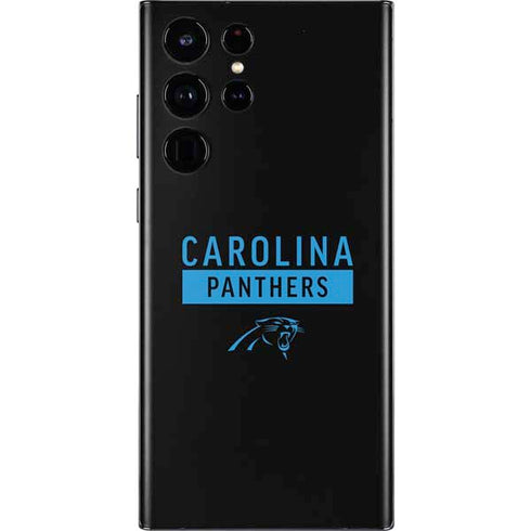 NFL Carolina Panthers Black Performance Series Galaxy S22 Ultra Skin