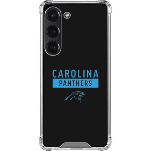 NFL Carolina Panthers Black Performance Series Galaxy S23 Clear Case
