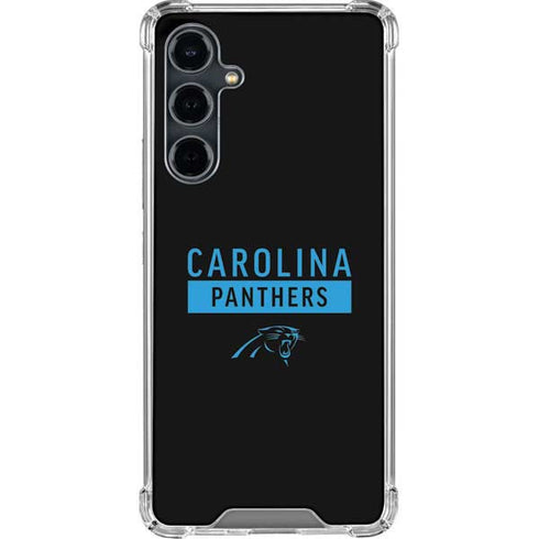 NFL Carolina Panthers Black Performance Series Galaxy S23 FE Clear Case